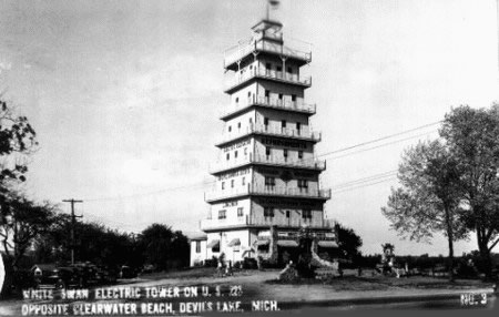 Devils Lake Amusement Park - White Swan Electic Tower